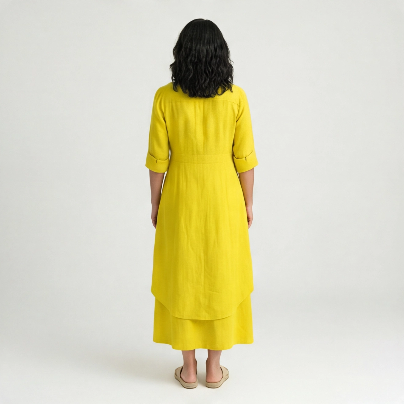 BEATRIZ | VESTIDO MIDI CON BOTONES