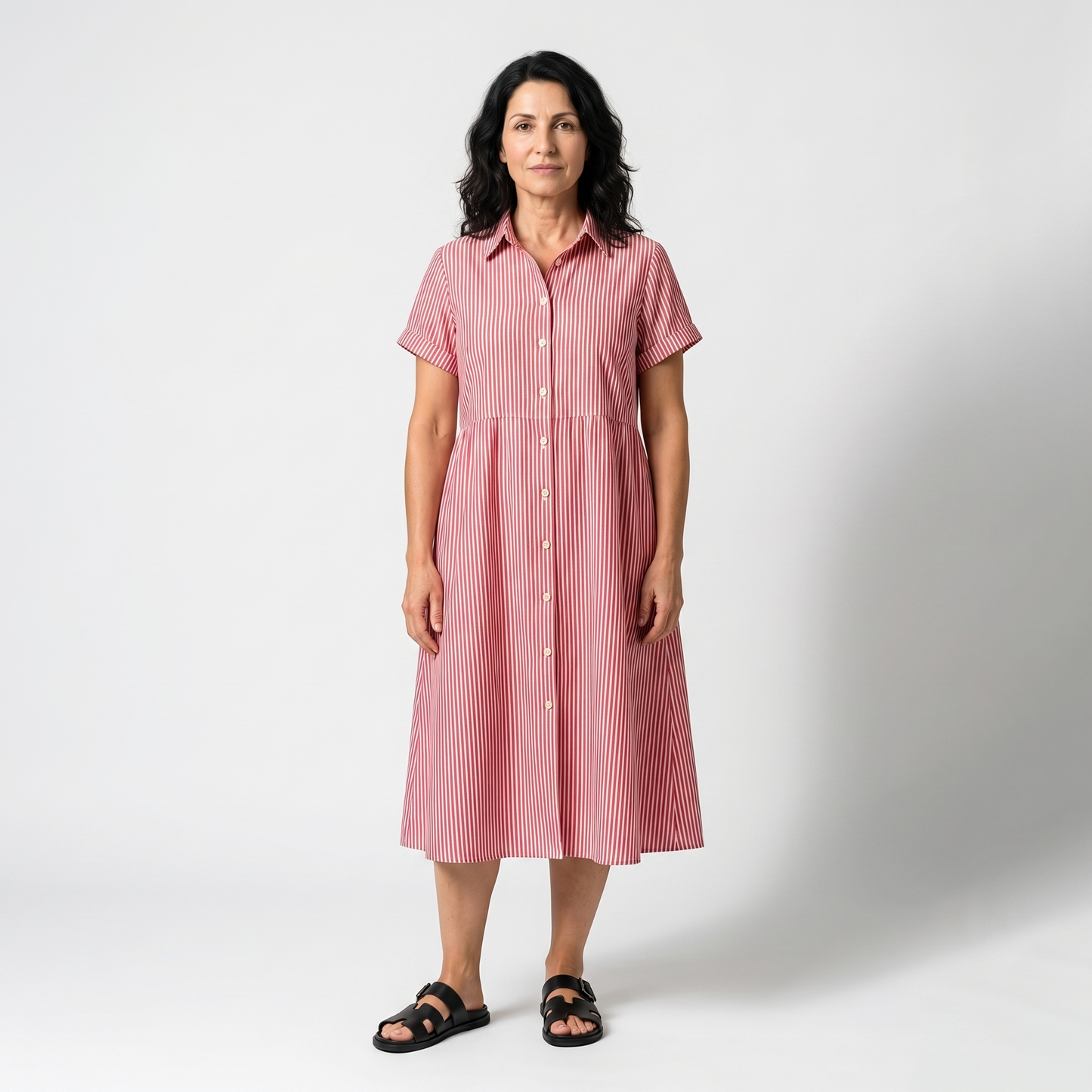 CLARA | VESTIDO CÓMODO DE RAYAS