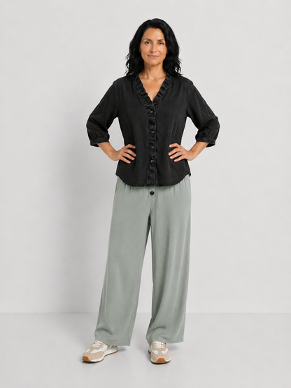 ELVIRA | BLUSA CON DETALLES DE VOLANTES