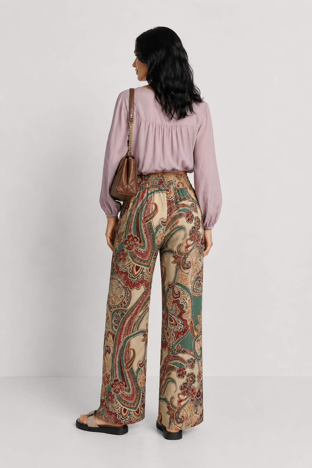 NATALIA | PANTALONES HOLGADOS CON ESTAMPADO ELEGANTE