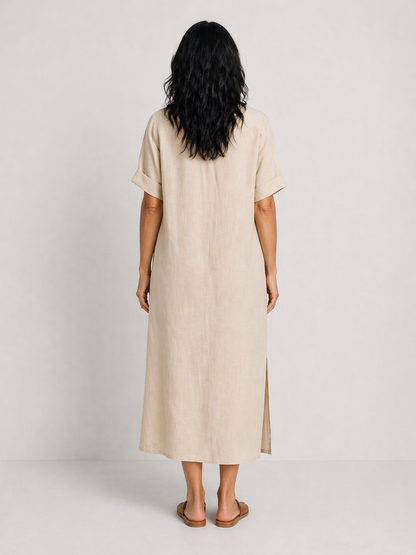 SARA | VESTIDO MIDI DE CORTE HOLGADO