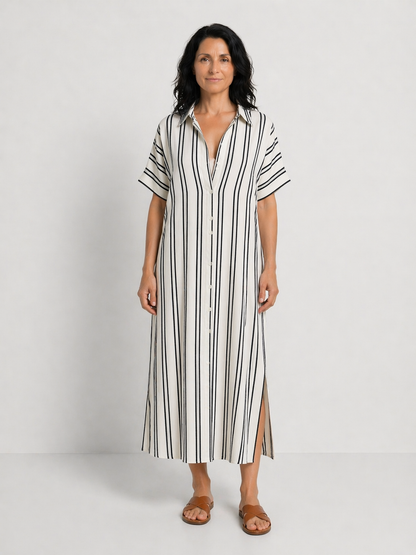 SARA | VESTIDO MIDI DE CORTE HOLGADO