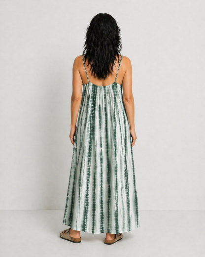 NOELIA | VESTIDO MIDI INFORMAL EN TONOS SUAVES