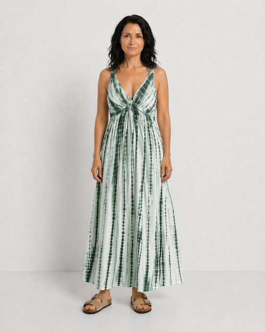 NOELIA | VESTIDO MIDI INFORMAL EN TONOS SUAVES