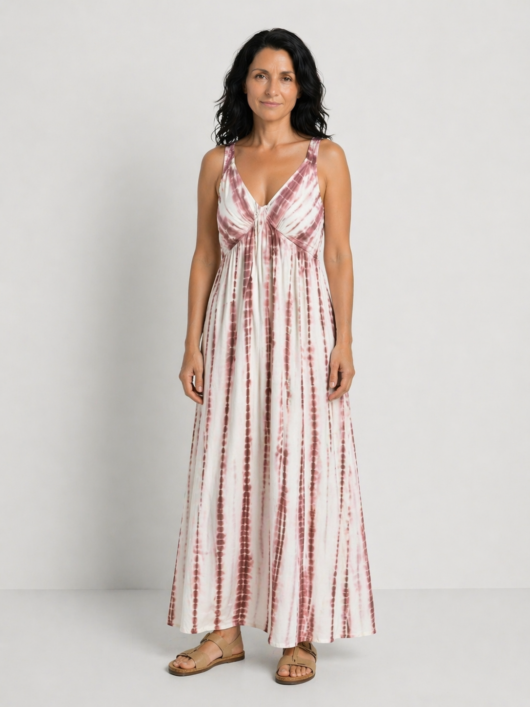 NOELIA | VESTIDO MIDI INFORMAL EN TONOS SUAVES