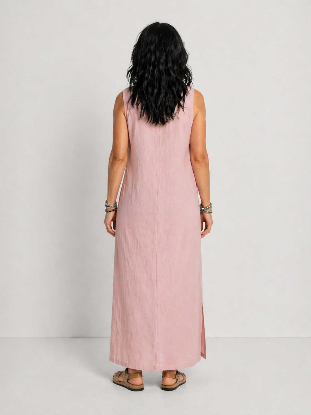 LAURA | VESTIDO MAXI CON CIERRE FRONTAL