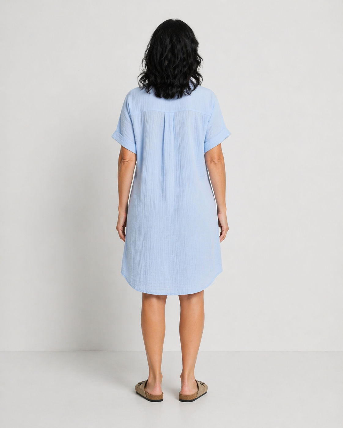 CRISTINA | VESTIDO HASTA LA RODILLA CON CUELLO