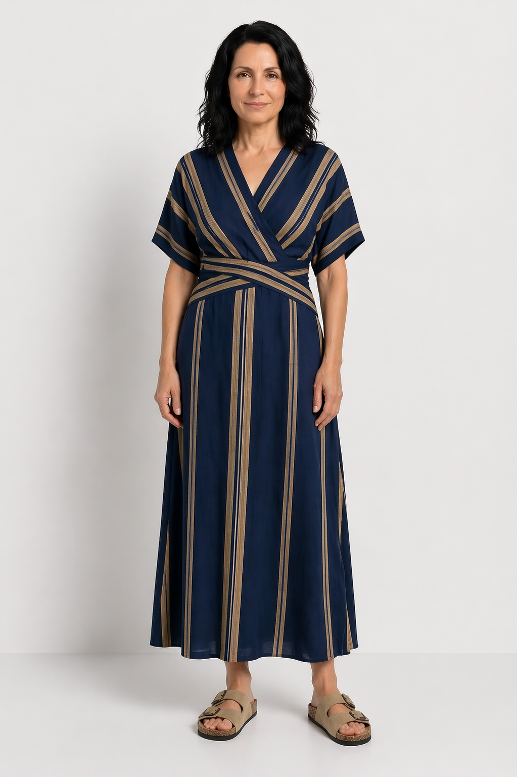CARLOTA | VESTIDO MAXI CON CINTURA MARCADA