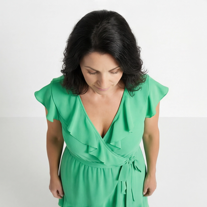 ADRIANA | VESTIDO FEMENINO CON VOLANTES