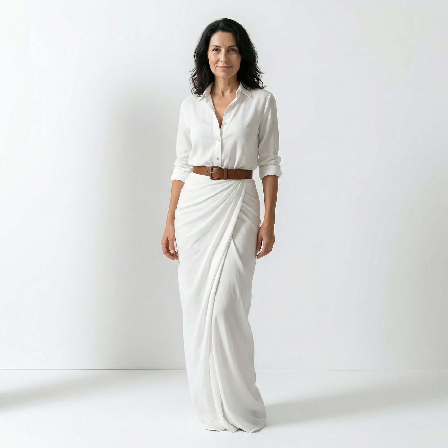VALERIA | VESTIDO MAXI CON CINTURÓN