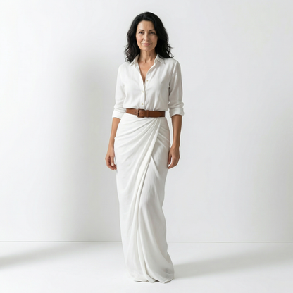 VALERIA | VESTIDO MAXI CON CINTURÓN