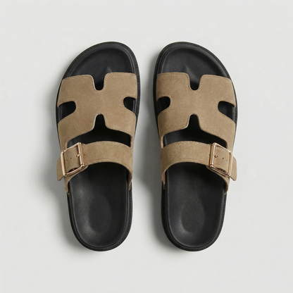 AURORA | SANDALIAS PLANAS DE ESTILO MODERNO