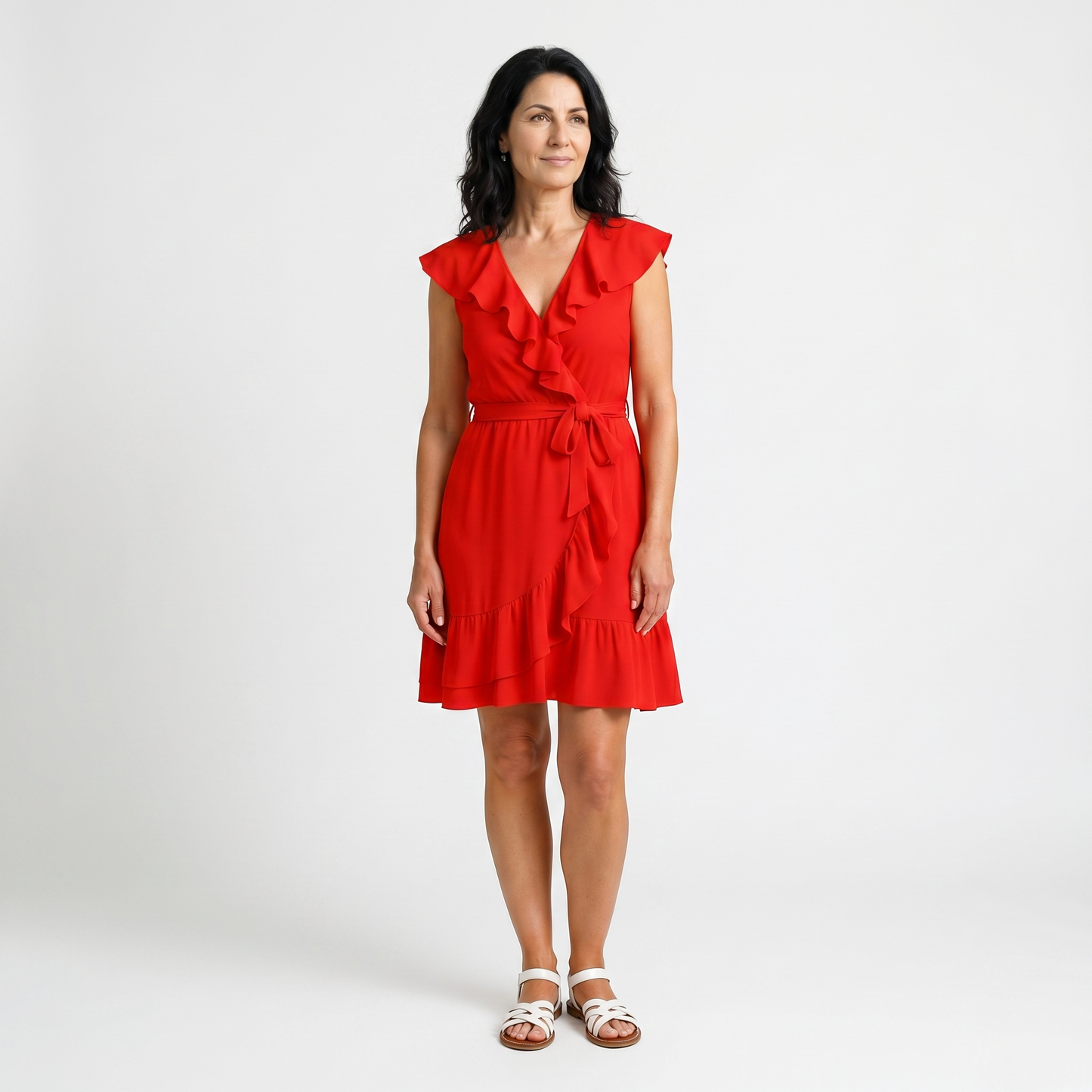 ADRIANA | VESTIDO FEMENINO CON VOLANTES