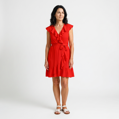 ADRIANA | VESTIDO FEMENINO CON VOLANTES