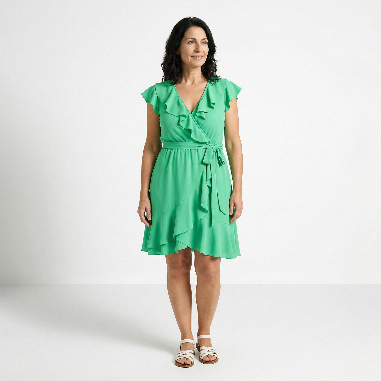 ADRIANA | VESTIDO FEMENINO CON VOLANTES