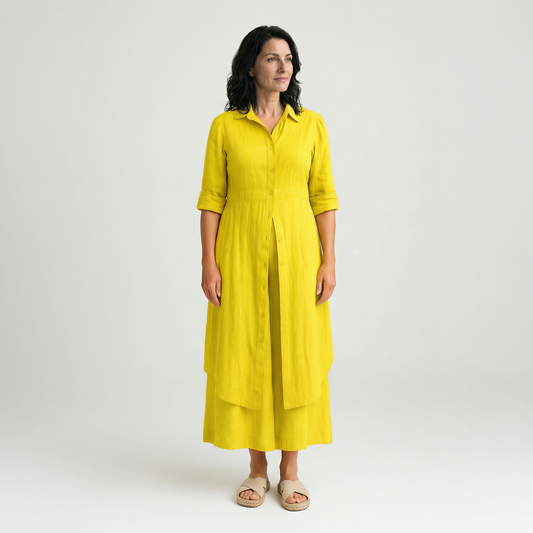 BEATRIZ | VESTIDO MIDI CON BOTONES