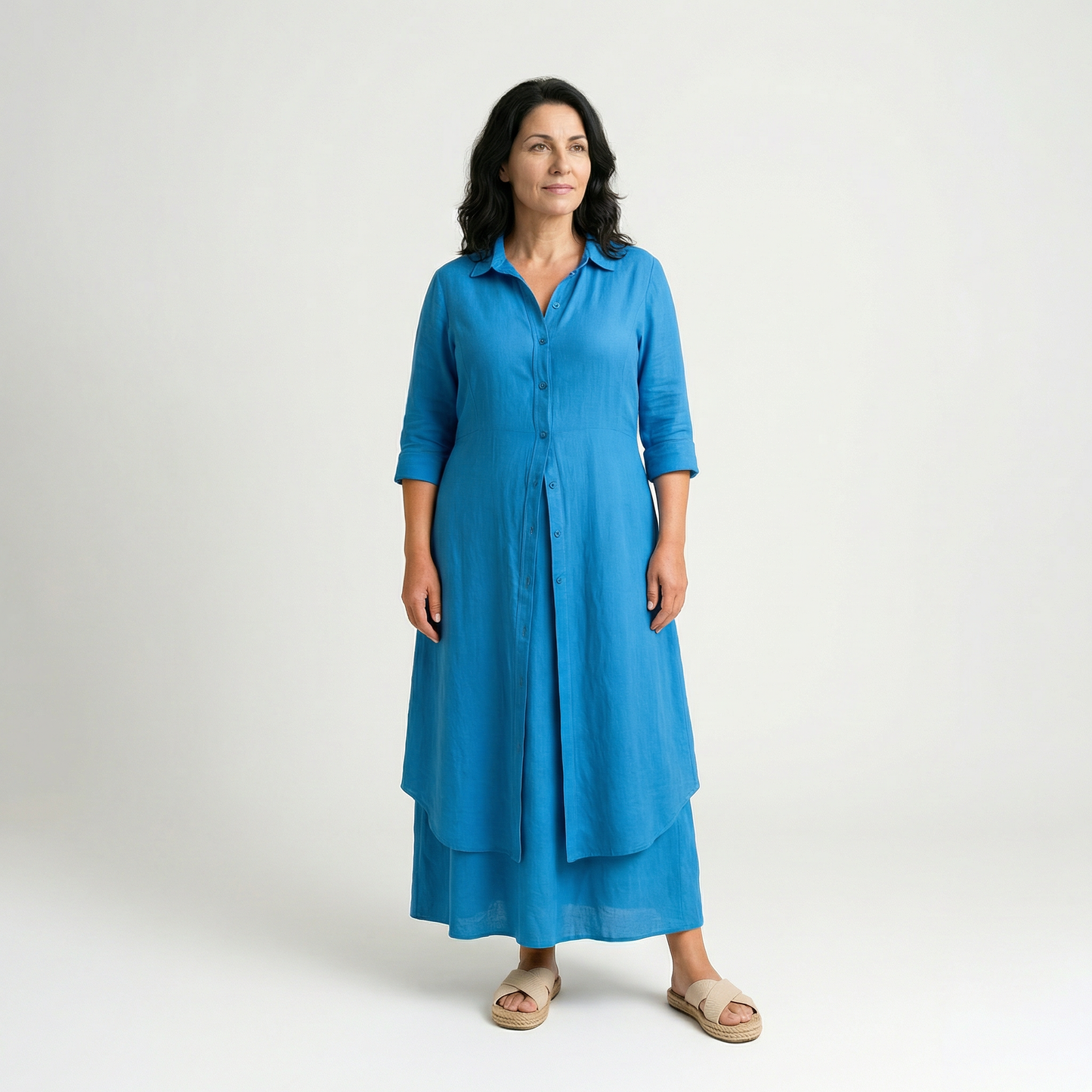 BEATRIZ | VESTIDO MIDI CON BOTONES