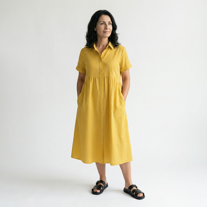 CLARA | VESTIDO CÓMODO DE RAYAS