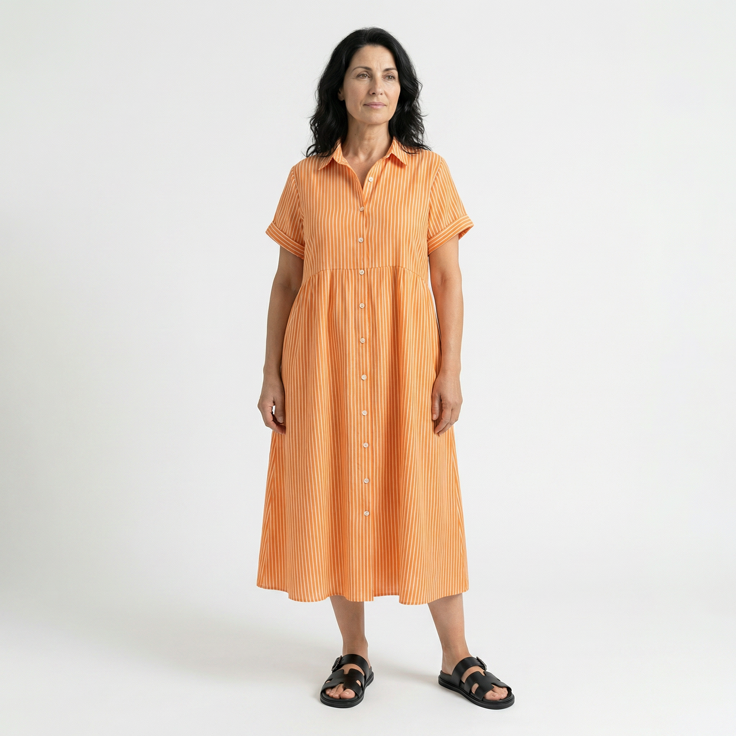 CLARA | VESTIDO CÓMODO DE RAYAS