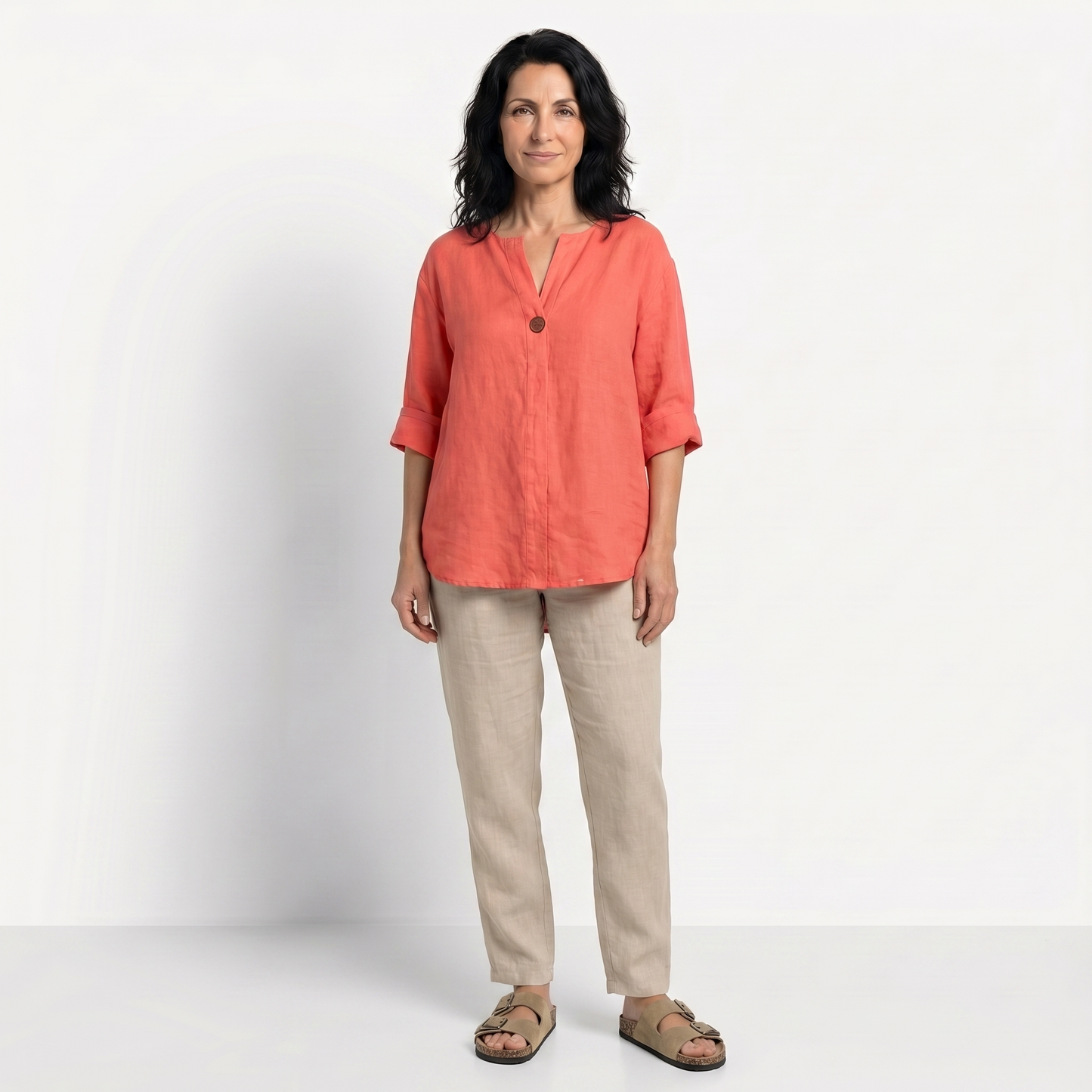 ANA | BLUSA HOLGADA DE LINO