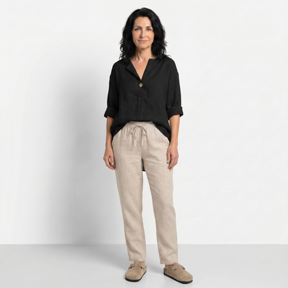 ANA | BLUSA HOLGADA DE LINO