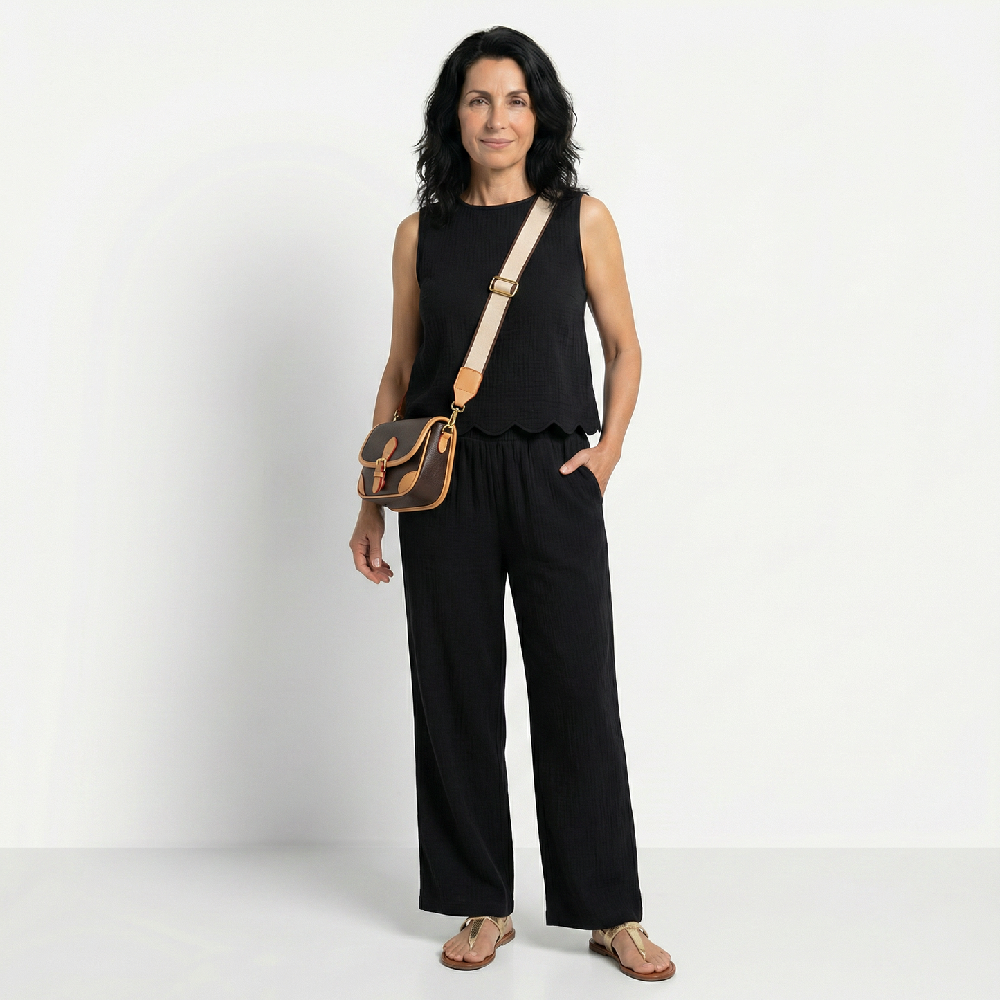 MARIBEL | CONJUNTO HOLGADO Y ELEGANTE CON DETALLE DE LAZO