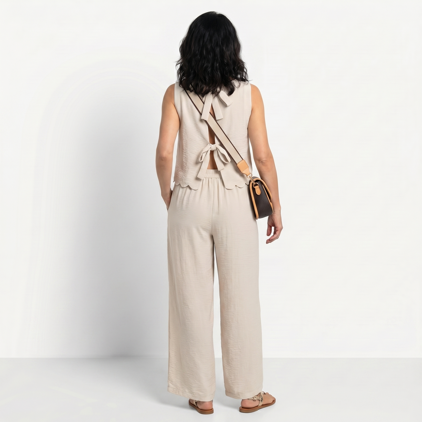 MARIBEL | CONJUNTO HOLGADO Y ELEGANTE CON DETALLE DE LAZO