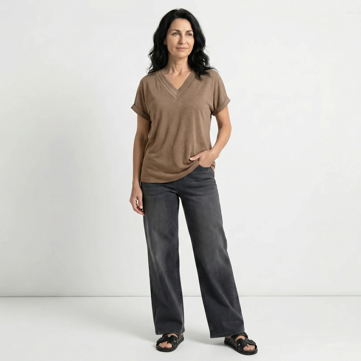 JIMENA | BLUSA HOLGADA CON ESCOTE EN V