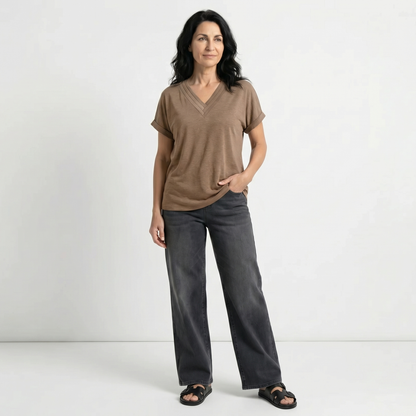 JIMENA | BLUSA HOLGADA CON ESCOTE EN V