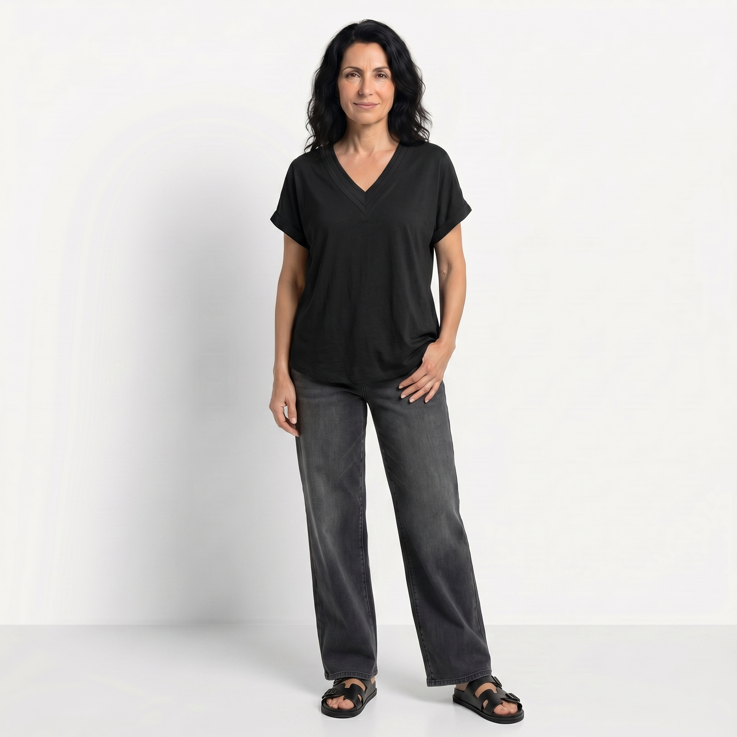 JIMENA | BLUSA HOLGADA CON ESCOTE EN V