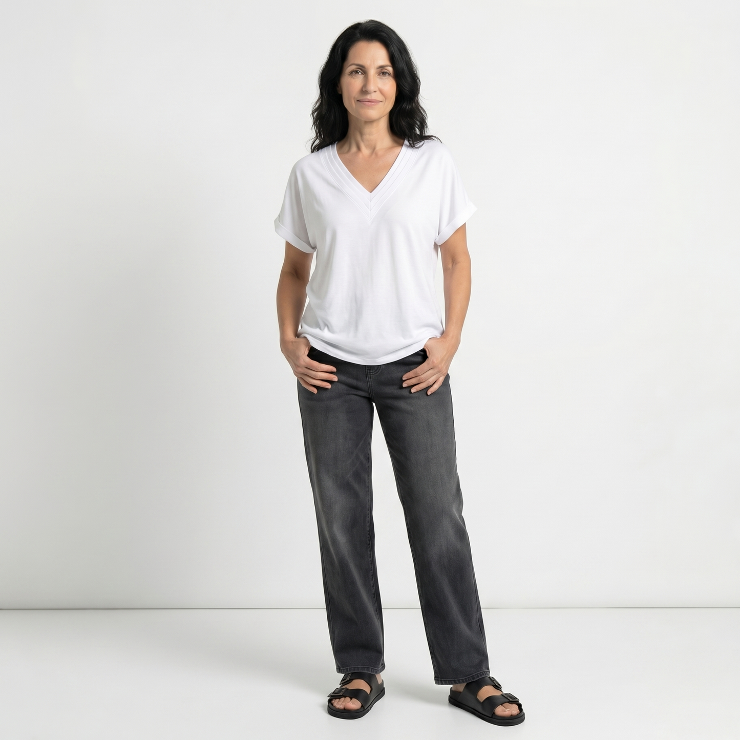 JIMENA | BLUSA HOLGADA CON ESCOTE EN V