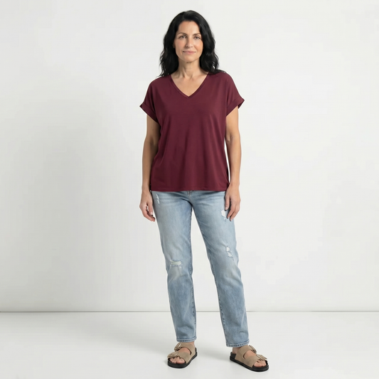PATRICIA | BLUSA HOLGADA CON ESCOTE EN V