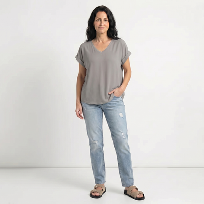 PATRICIA | BLUSA HOLGADA CON ESCOTE EN V
