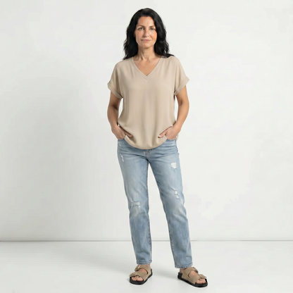 PATRICIA | BLUSA HOLGADA CON ESCOTE EN V
