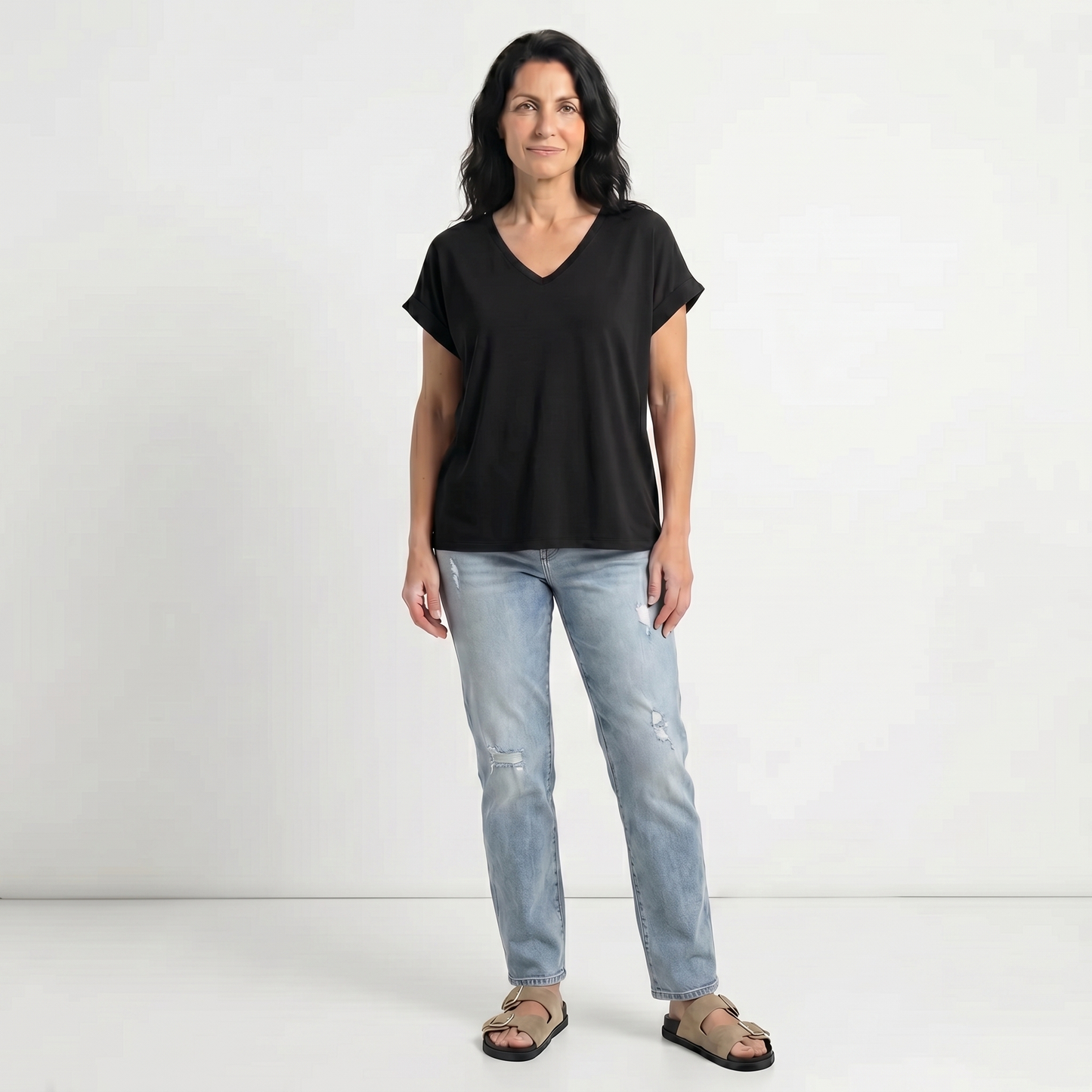 PATRICIA | BLUSA HOLGADA CON ESCOTE EN V